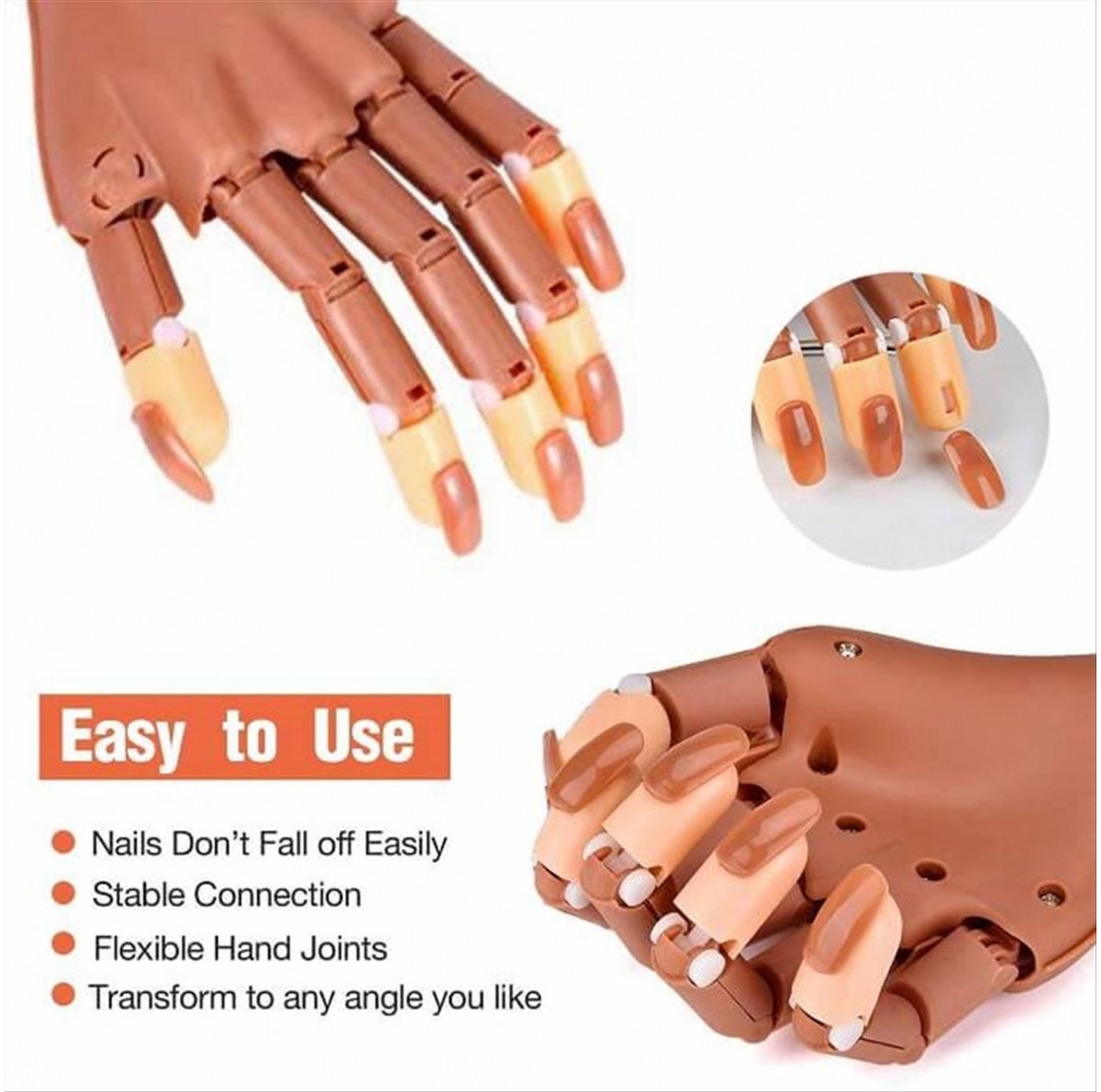 Εκπαιδευτικό Χέρι Nail Training Hand Design For Independent Learning