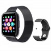 Smart watch T99 bluetooth calls + Spare Metal Strap Black OEM