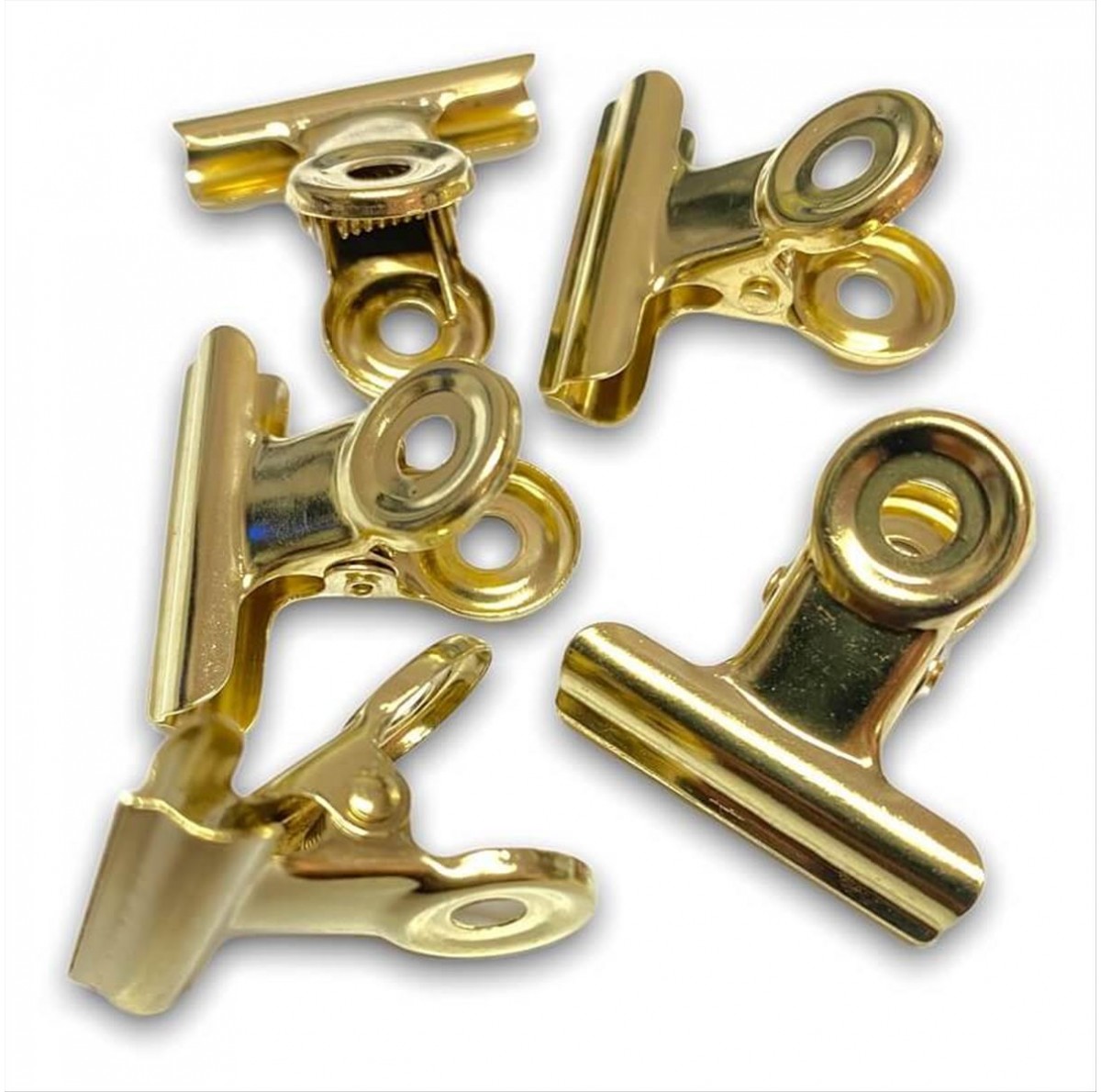 Metal Nail Fastener Clip Gold set of 5 pcs