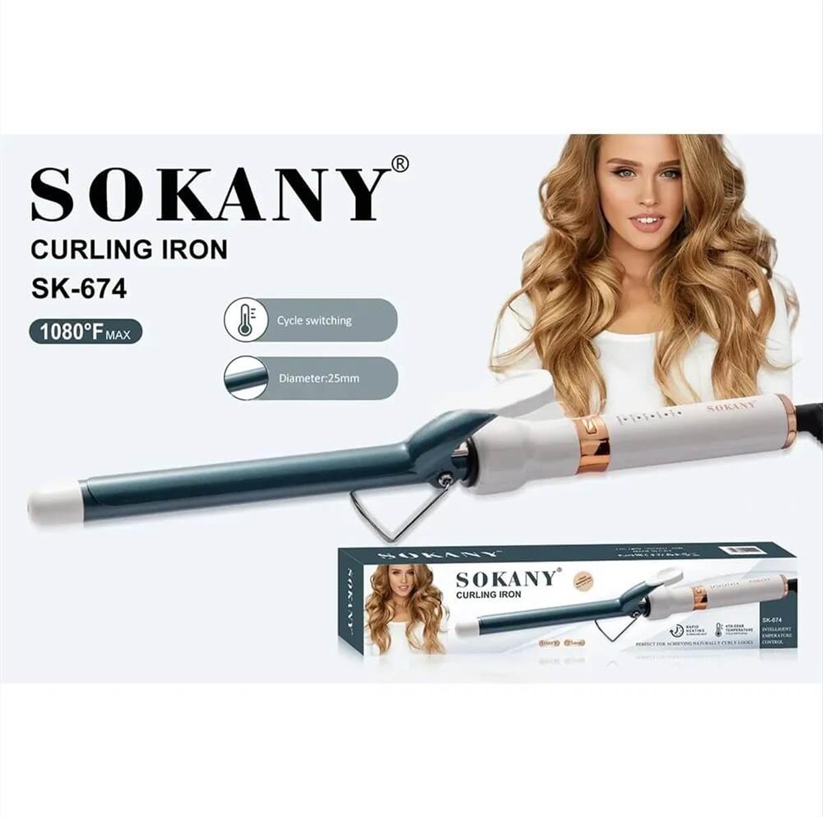 Sokany Curling Iron 25mm SK-674 70w