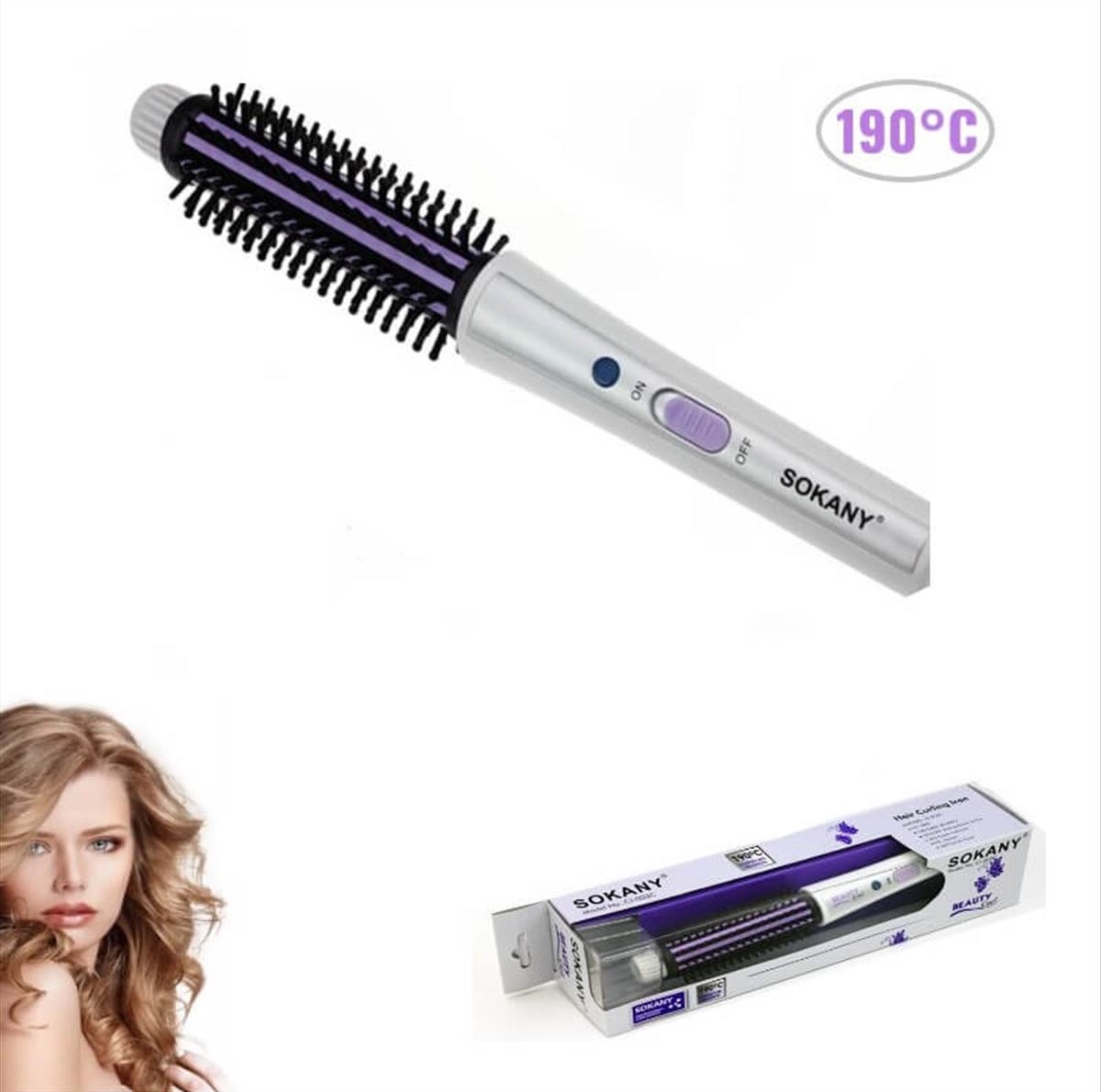 Sokany Curling Iron Ηλεκτρική Βούρτσα 30watt CL-003C