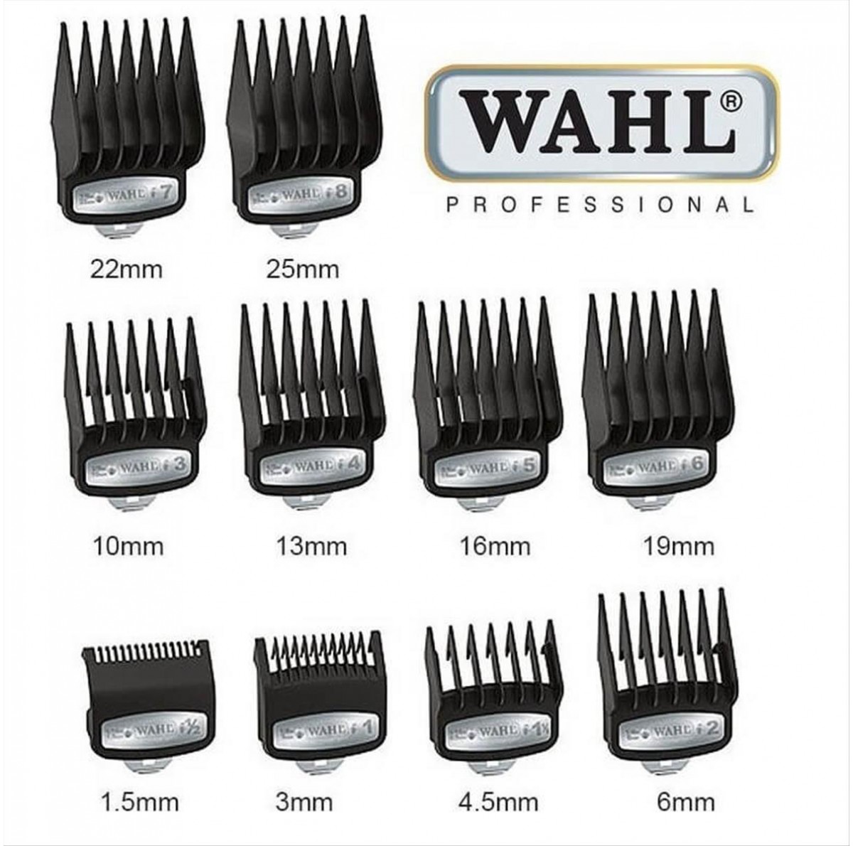 Combs Spare Parts Wahl Premium Set 10pcs Cutting Guides 03421-100