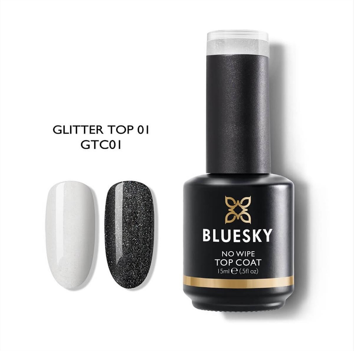 Bluesky Uv Gel Polish Top Coat No Wipe 15 ml