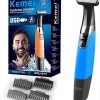 Kemei KM-1910 Waterproof Shaver - Cutting USB Machine for Eyebrows, Face & Body