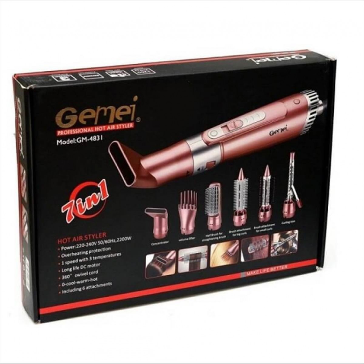 7-in-1 Hair Care Machine for Professional Styling Gemei GM-4831