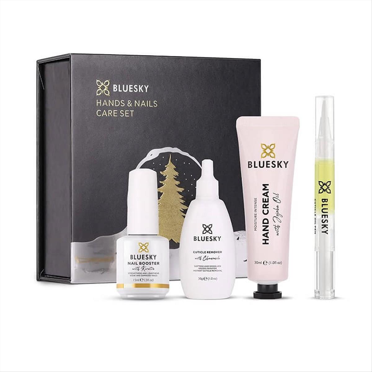 Bluesky Set Hand Cream-Nail Booster-Cuticle-Remover-Cuticle Oil