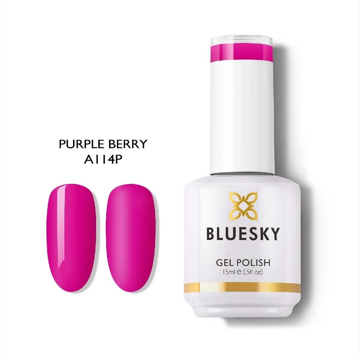 Bluesky Uv Gel Polish A114P Purple Berry 15 ml