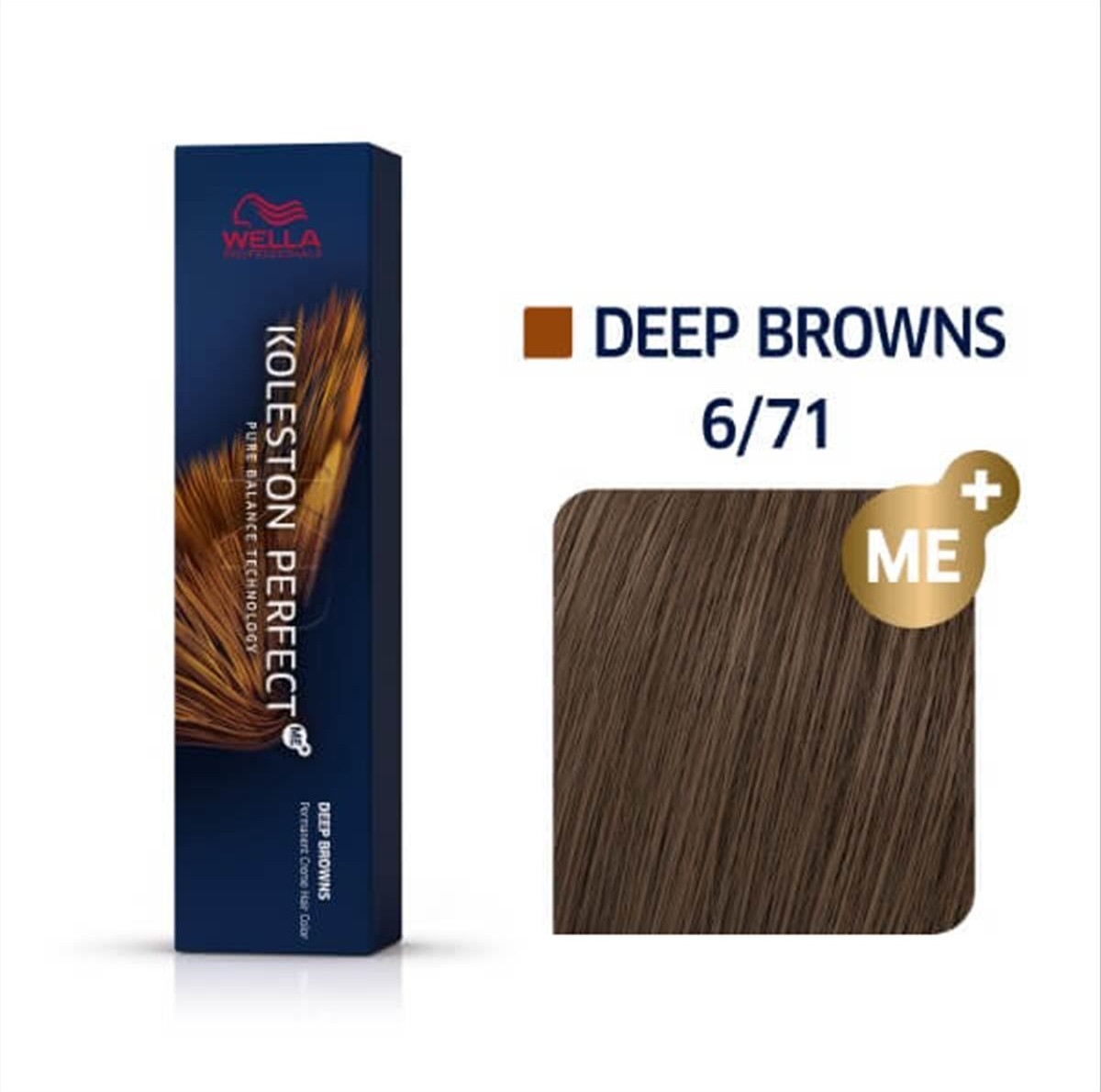 Βαφή Wella Koleston Perfect 6/71 Ξανθό Σκούρο Καφέ Σαντρέ 60ml