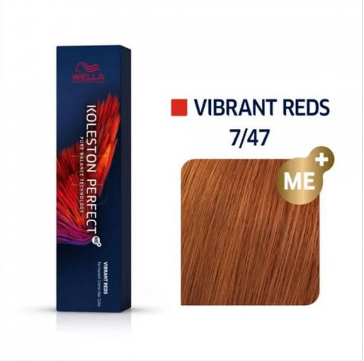 Βαφή Μαλλιών Wella Koleston Perfect 7/47 Ξανθό Κόκκινο Καφέ 60 ml