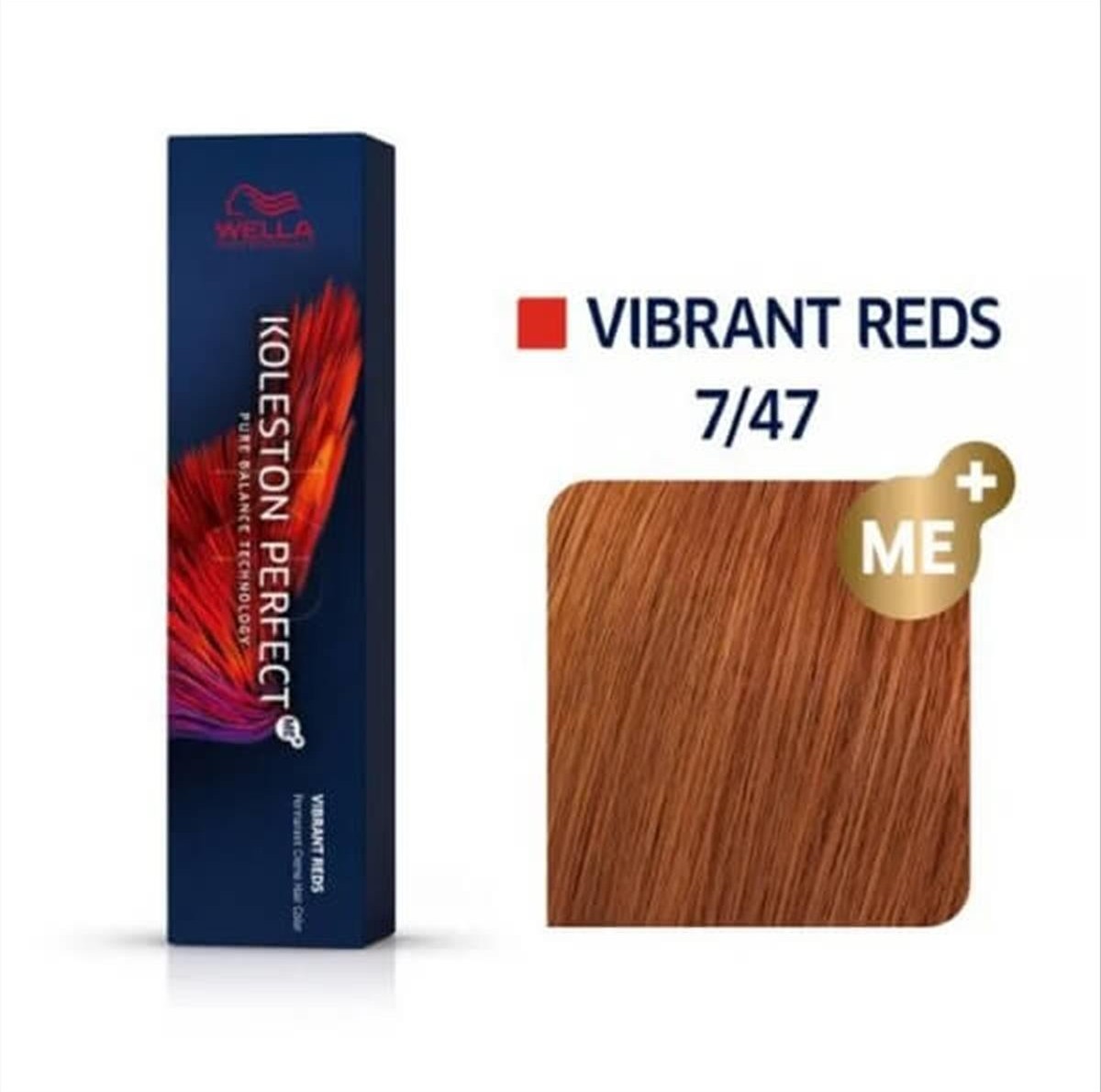 Βαφή Μαλλιών Wella Koleston Perfect 7/47 Ξανθό Κόκκινο Καφέ 60 ml