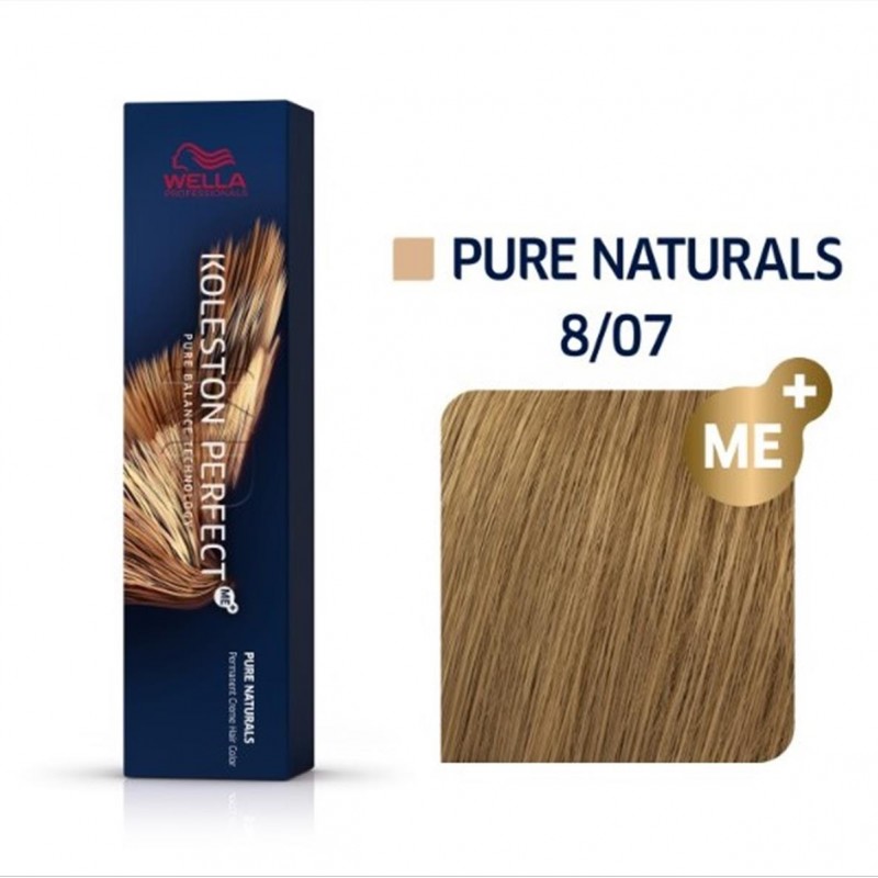 Βαφή Wella Koleston Perfect 8/07 Ξανθό Ανοιχτό Φυσικό Καφέ 60 ml