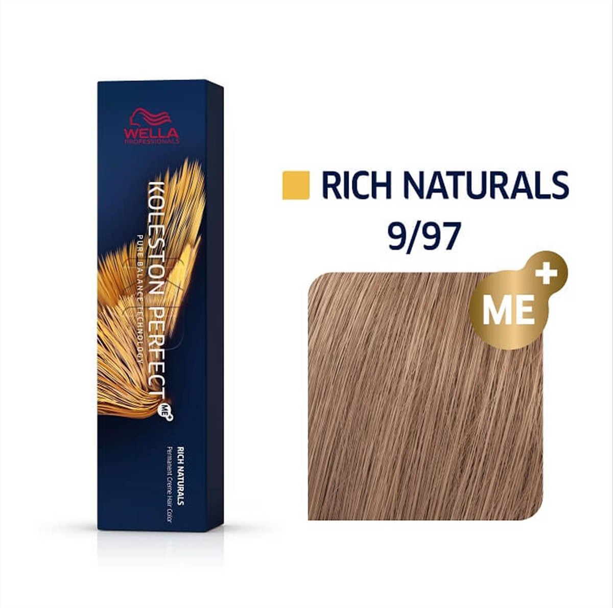 Βαφή μαλλιών koleston perfect 9/97 ξανθό πολύ ανοιχτό φιμέ καφέ 60ml Wella