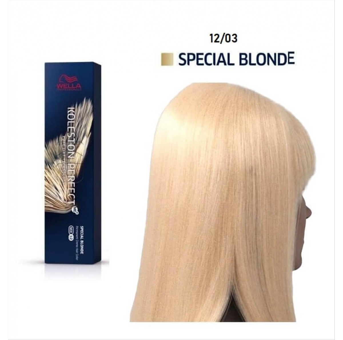 Βαφή Wella Koleston Perfect 12/03 Ξανθό Χρυσό 60ml
