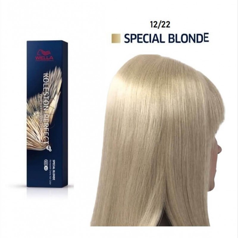 Βαφή μαλλιών koleston perfect 12/22 ξανθό έντονο ματ 60ml Wella