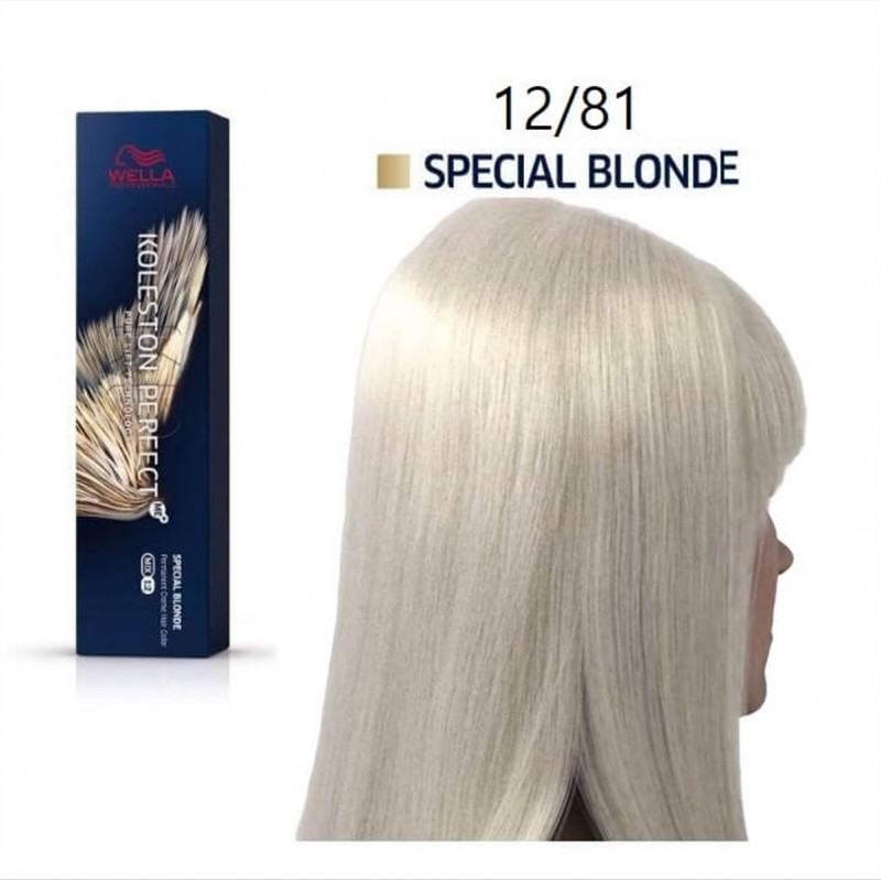 Hair dye koleston perfect 12/81 special blonde pearl ash 60ml Wella