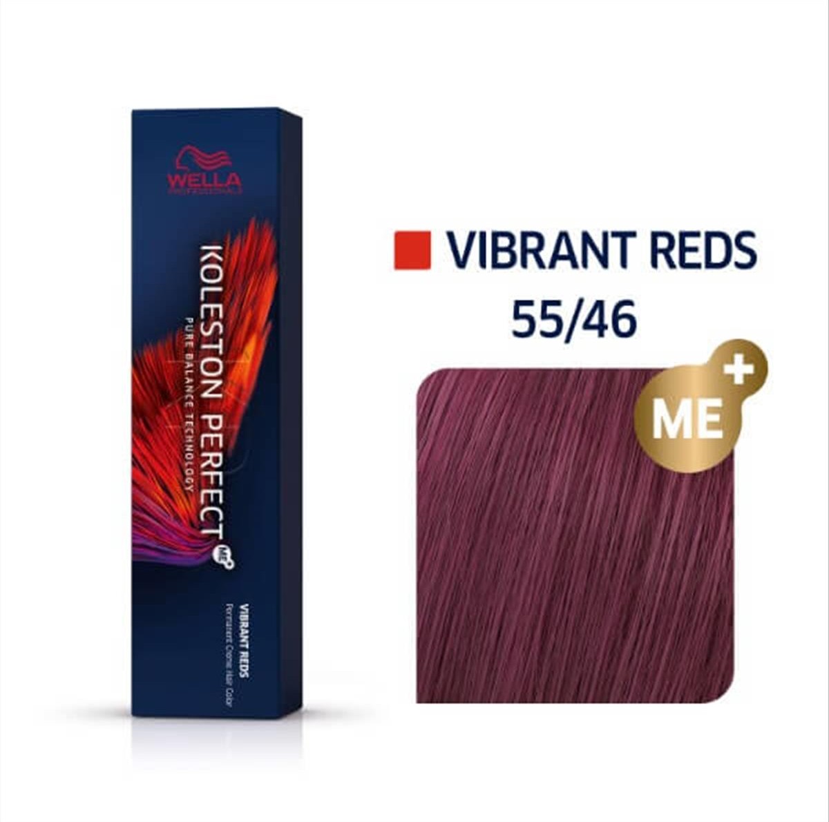 Hair dye koleston perfect 55/46 light brown intensive red violet 60ml Wella