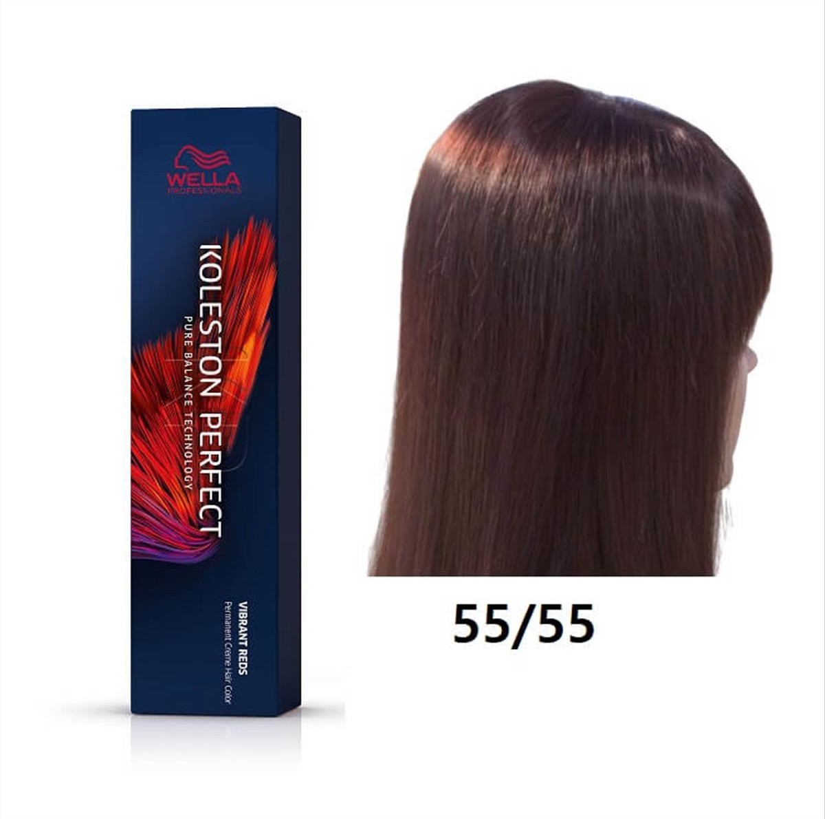 Βαφή Wella Koleston Perfect 55/55 Έντονο Καστανό Ανοιχτό Μαονί 60ml