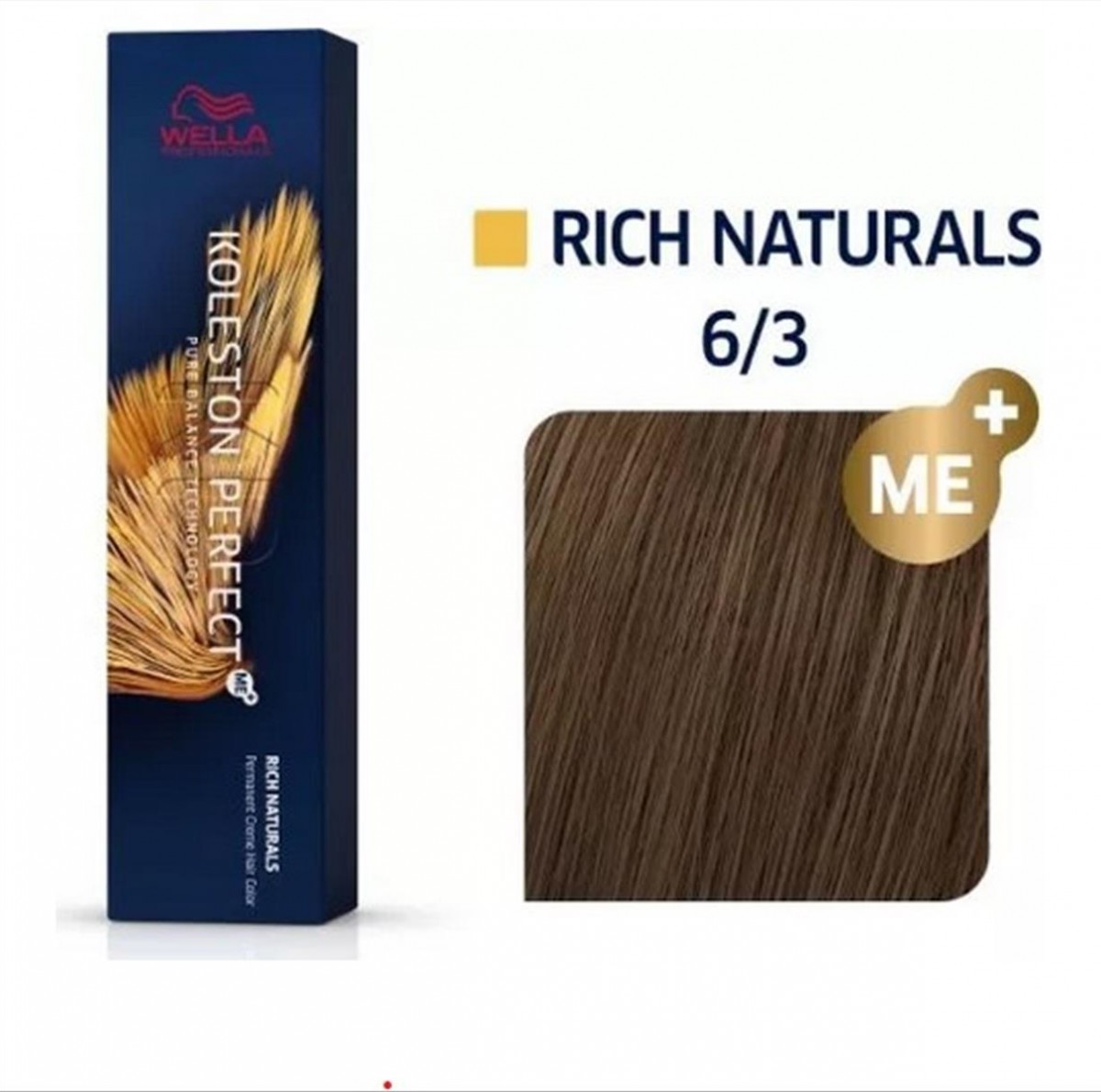 Βαφή μαλλιών koleston perfect 6/3 ξανθό σκούρο χρυσό 60ml Wella