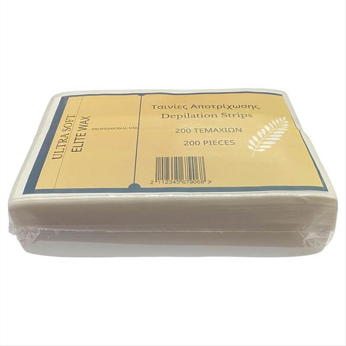 Depilation Removal Strips Elite Wax Ultra Soft 200 Pcs