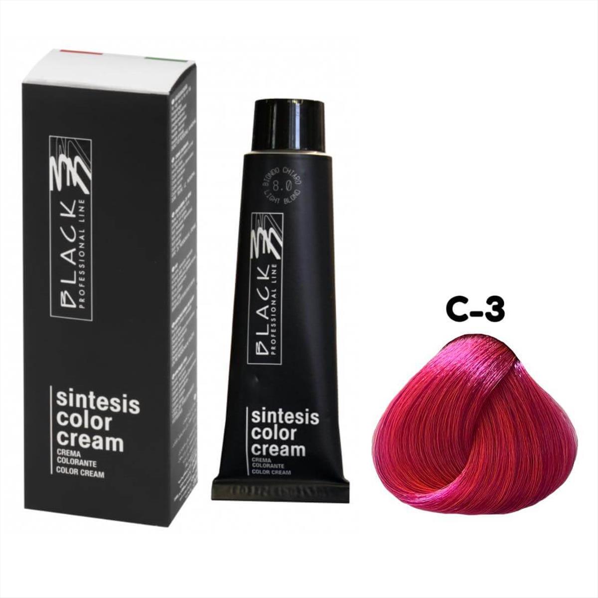 Hair Color Black Sintesis  Glam Colors Parisienne GL-C3 100 ml