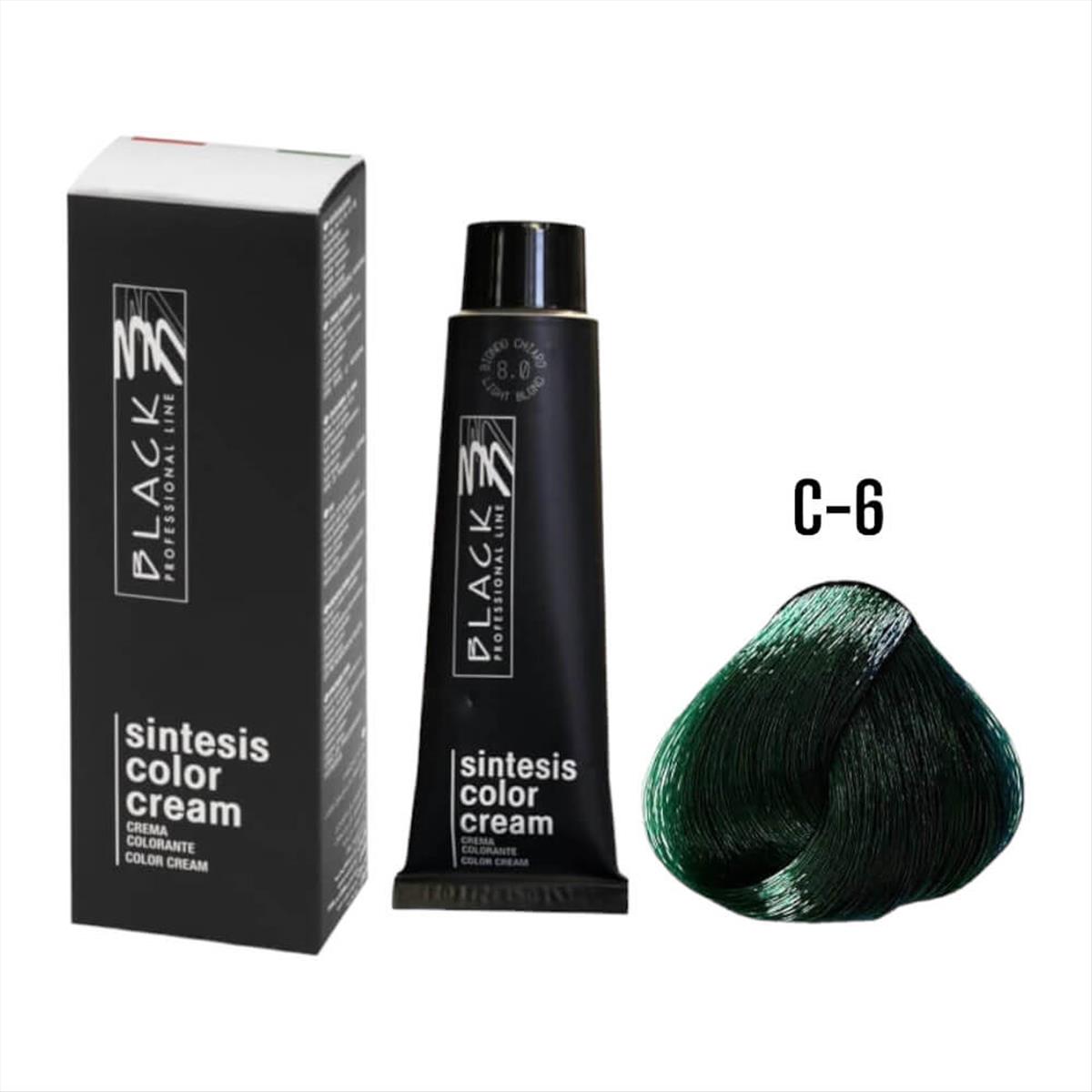 Hair Color Black Sintesis  Glam Colors Parisienne GL-C6 100 ml