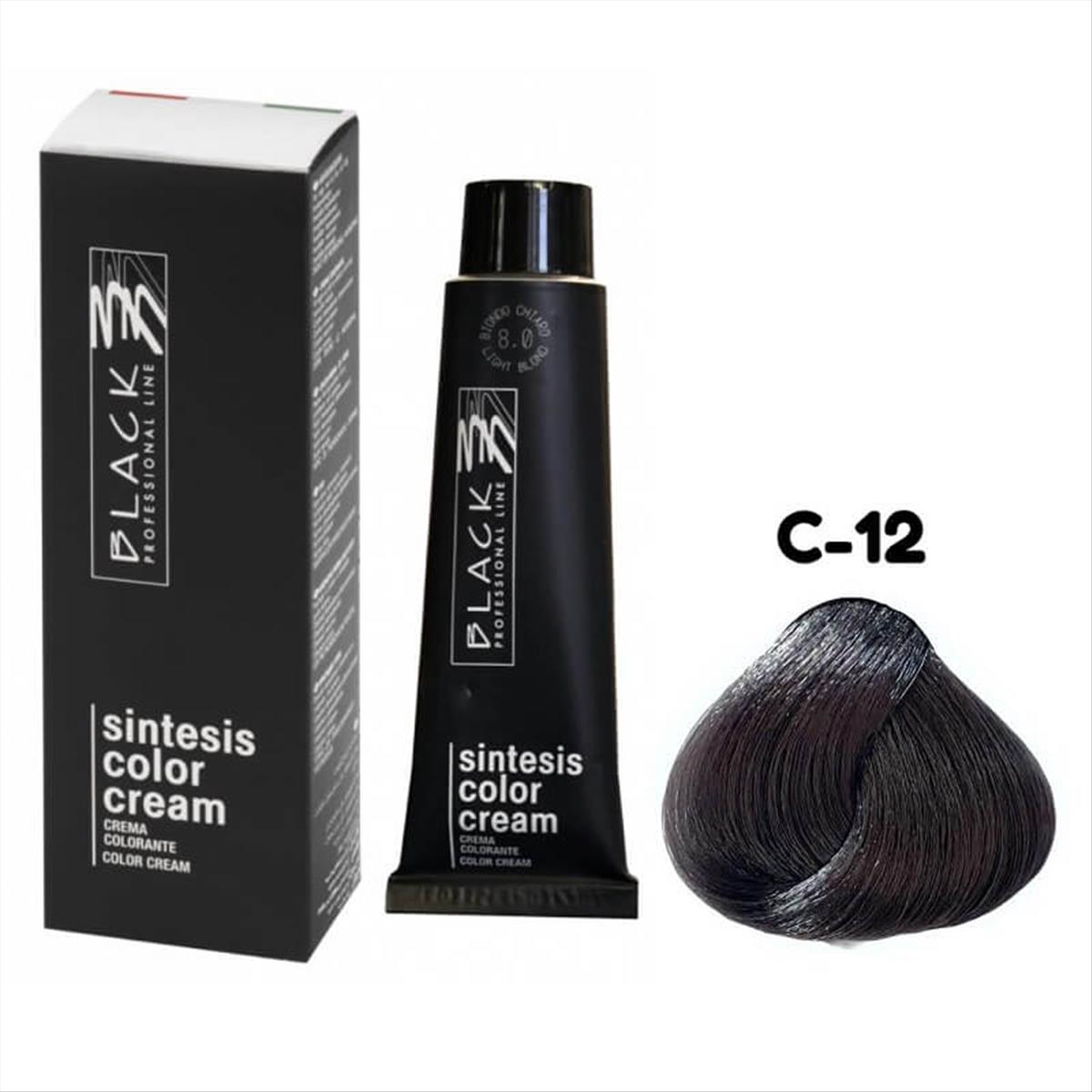 Βαφή Black Sintesis Glam Colors No GL-C12 - 100 ml