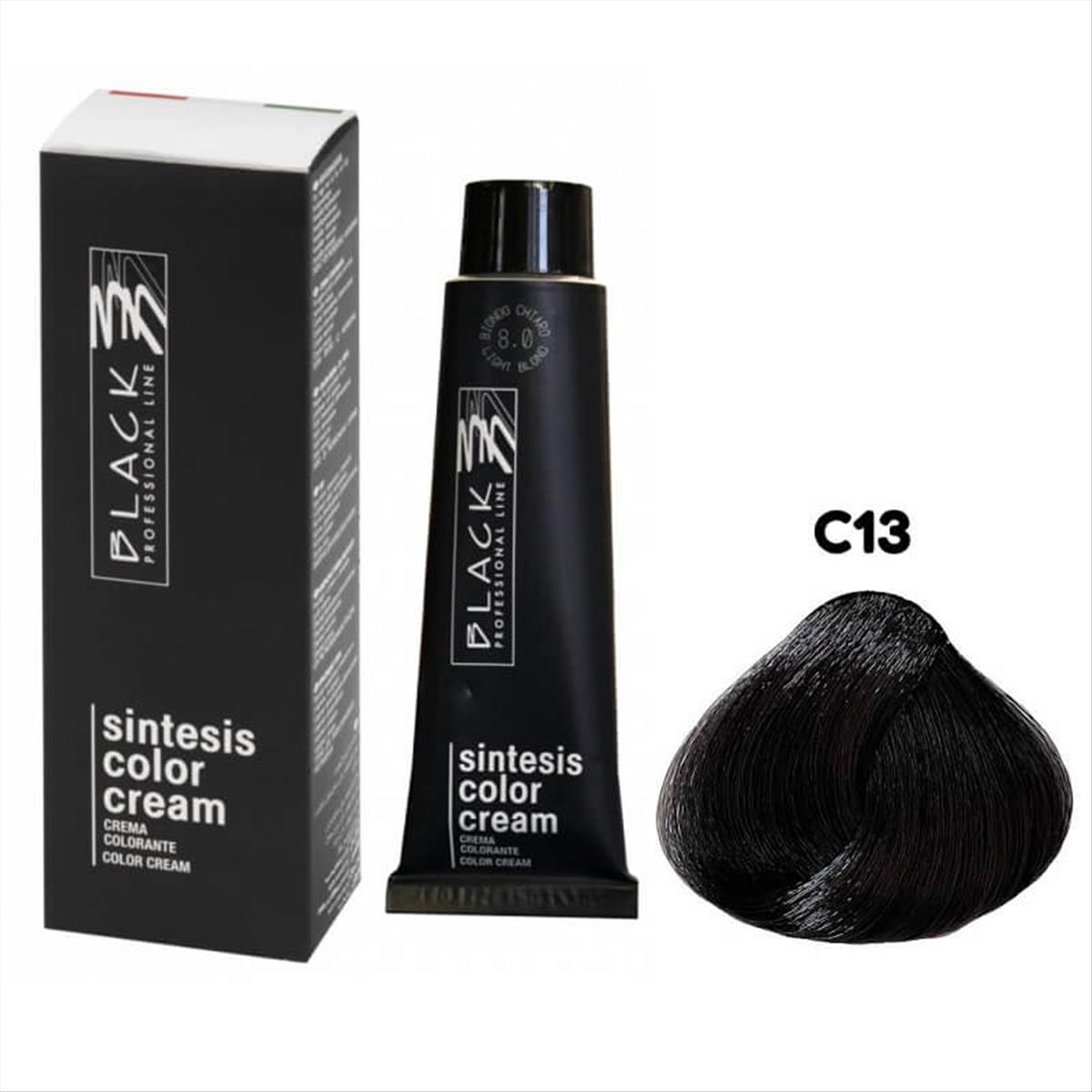 Hair Color Black Sintesis  Glam Colors Parisienne GL-C12 100 ml