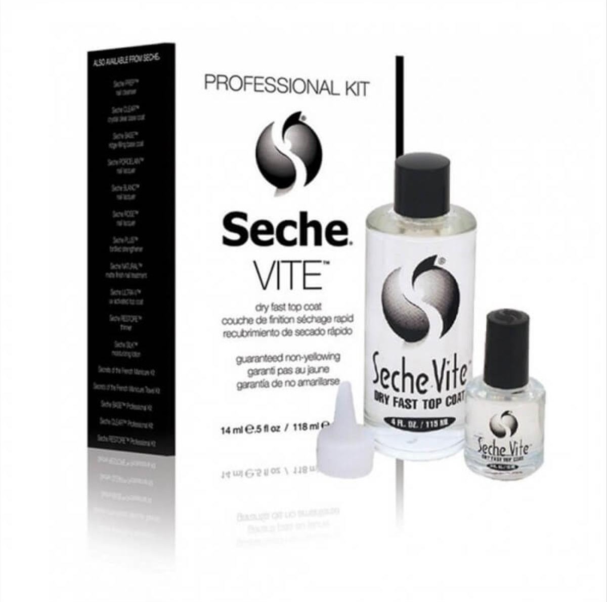 Seche Vite Professional Kit Dry Fast Top Coat 118ml + 14ml