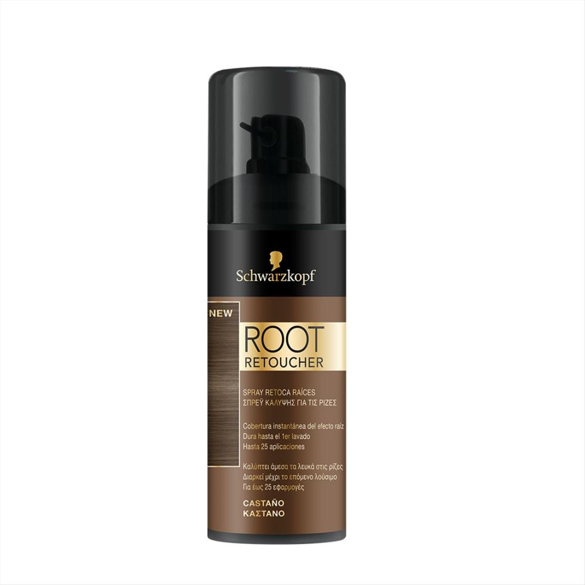 Λακ για Κάλυψη Ρίζας Root Retoucher Schwarzkopf Καστανό 120ml