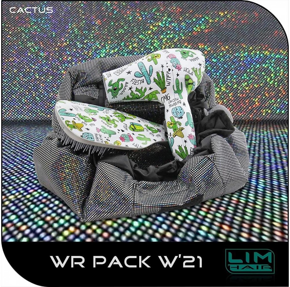 Hair dryer LIM Mini WR Pack W21 Cactus 1200W