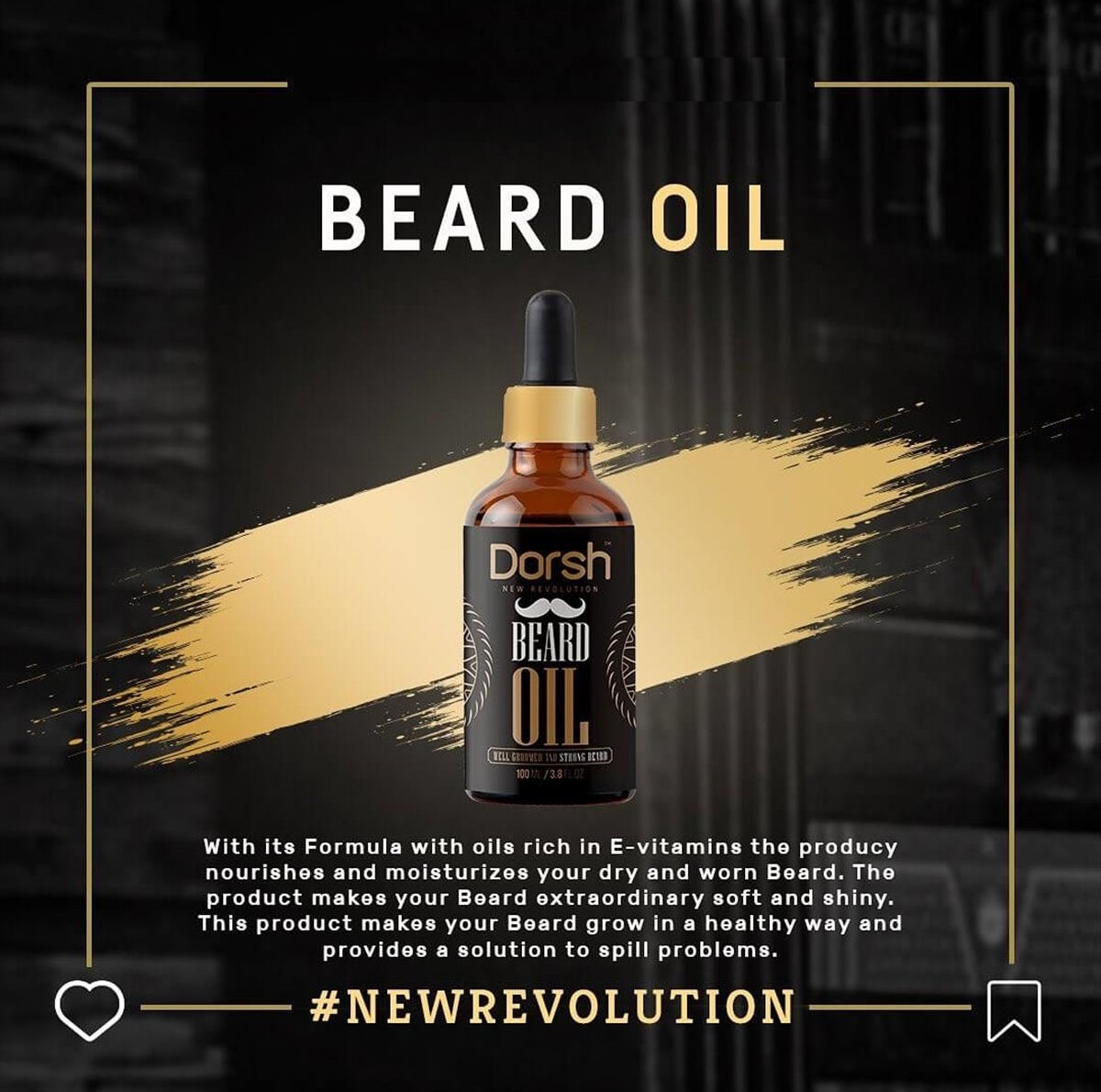 Dorsh Beard & Moustache Oil 100ml