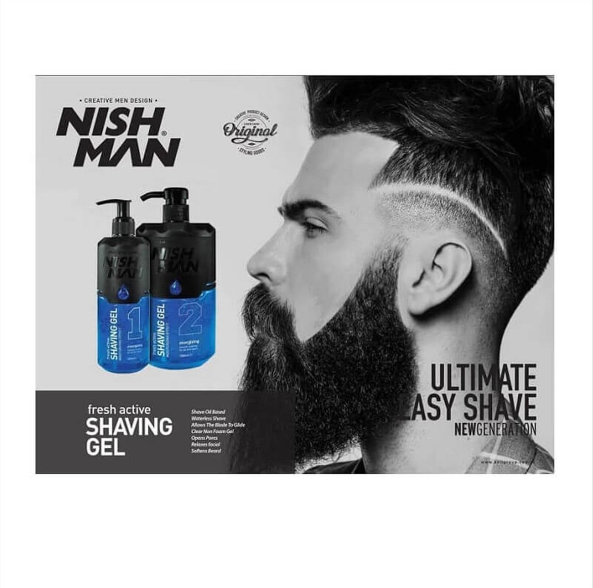 Nishman Shaving Gel Fresh Active No1 400ml