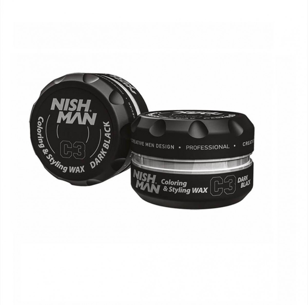 Nishman Κερί Μαλλιών Coloring and Styling Dark Black C3 100ml