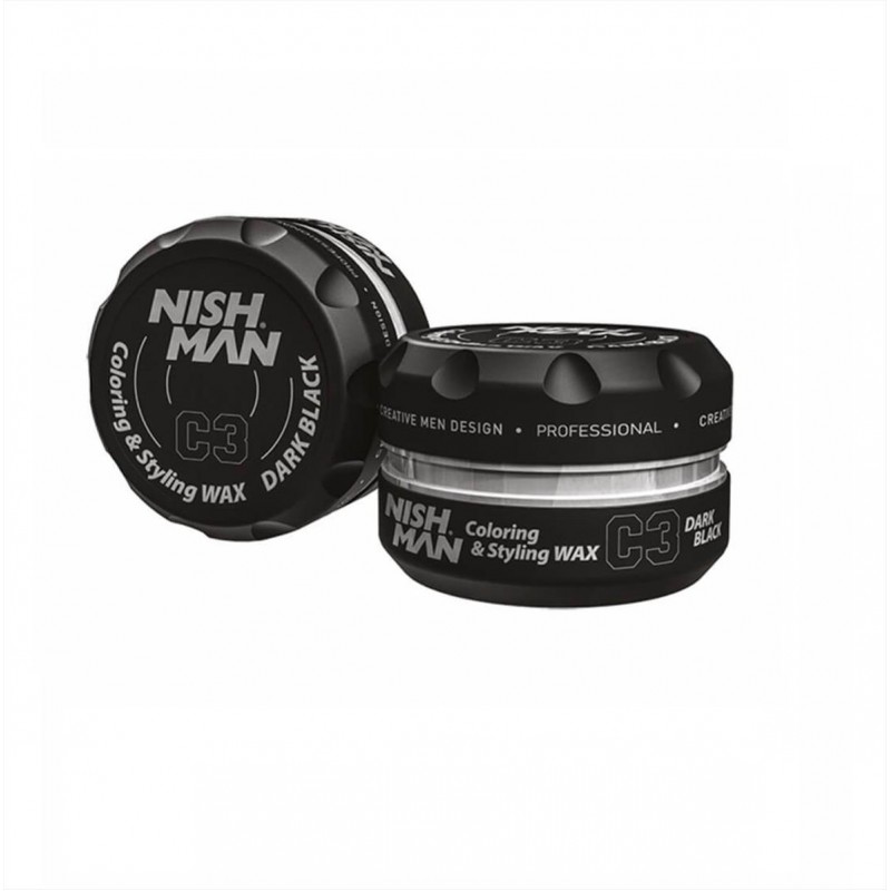 Nishman Κερί Μαλλιών Coloring and Styling Dark Black C3 100ml