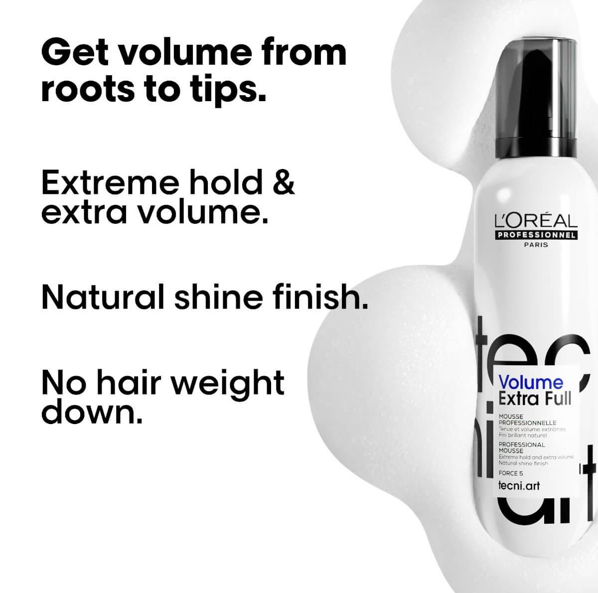 Αφρός volume extra full tecni.art 250ml L'Oreal