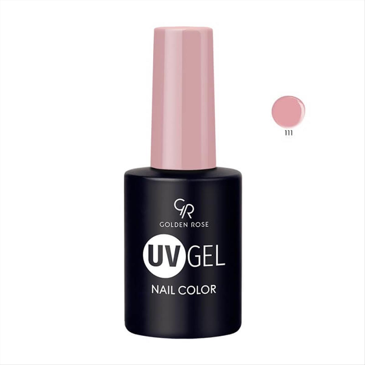 Hμιμόνιμο Bερνίκι UV GEL Nail Color Golden Rose 111 -10.2ml