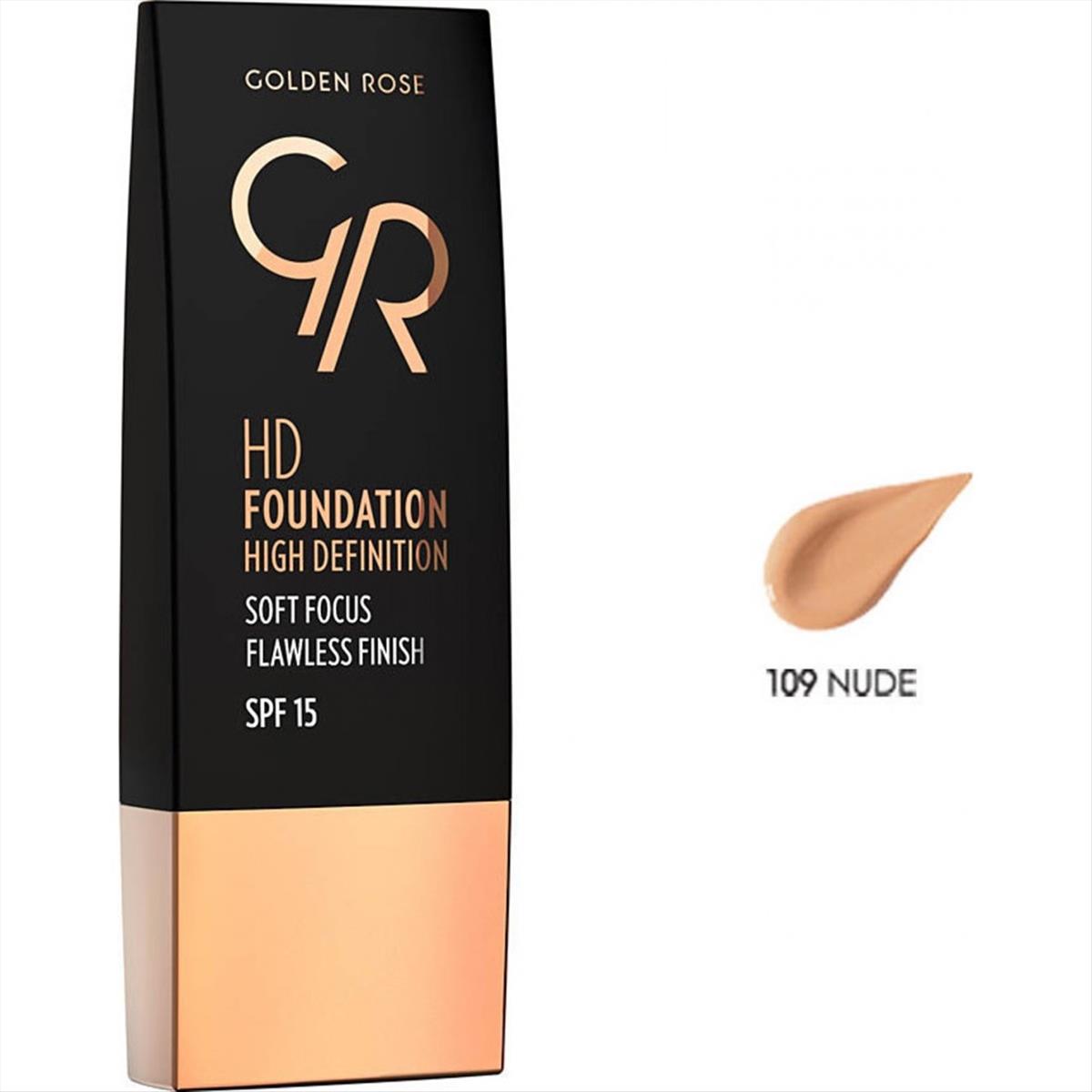 Foundation HD Golden Rose 109 - Nude 30ml