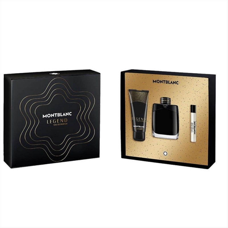 Montblanc Legend Eau De Parfume Set 100ml + 7.5ml +Shower Gel 100ml