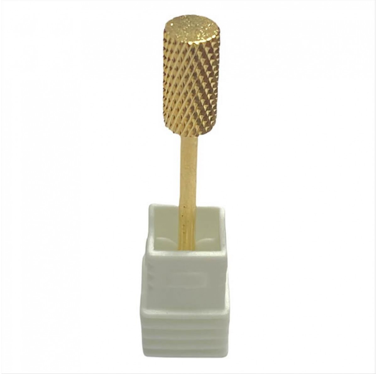 Cylindrical Gold Carbide Nail Wheel