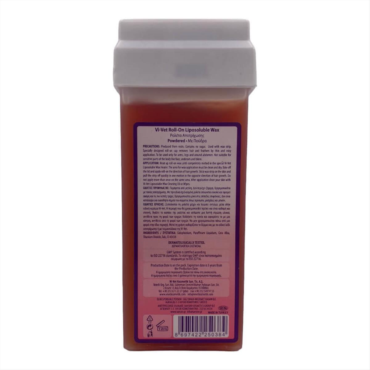 Depilatory roll-on wax powdered Vi-Vet Depilatory roll-on wax powdered Vi-Vet