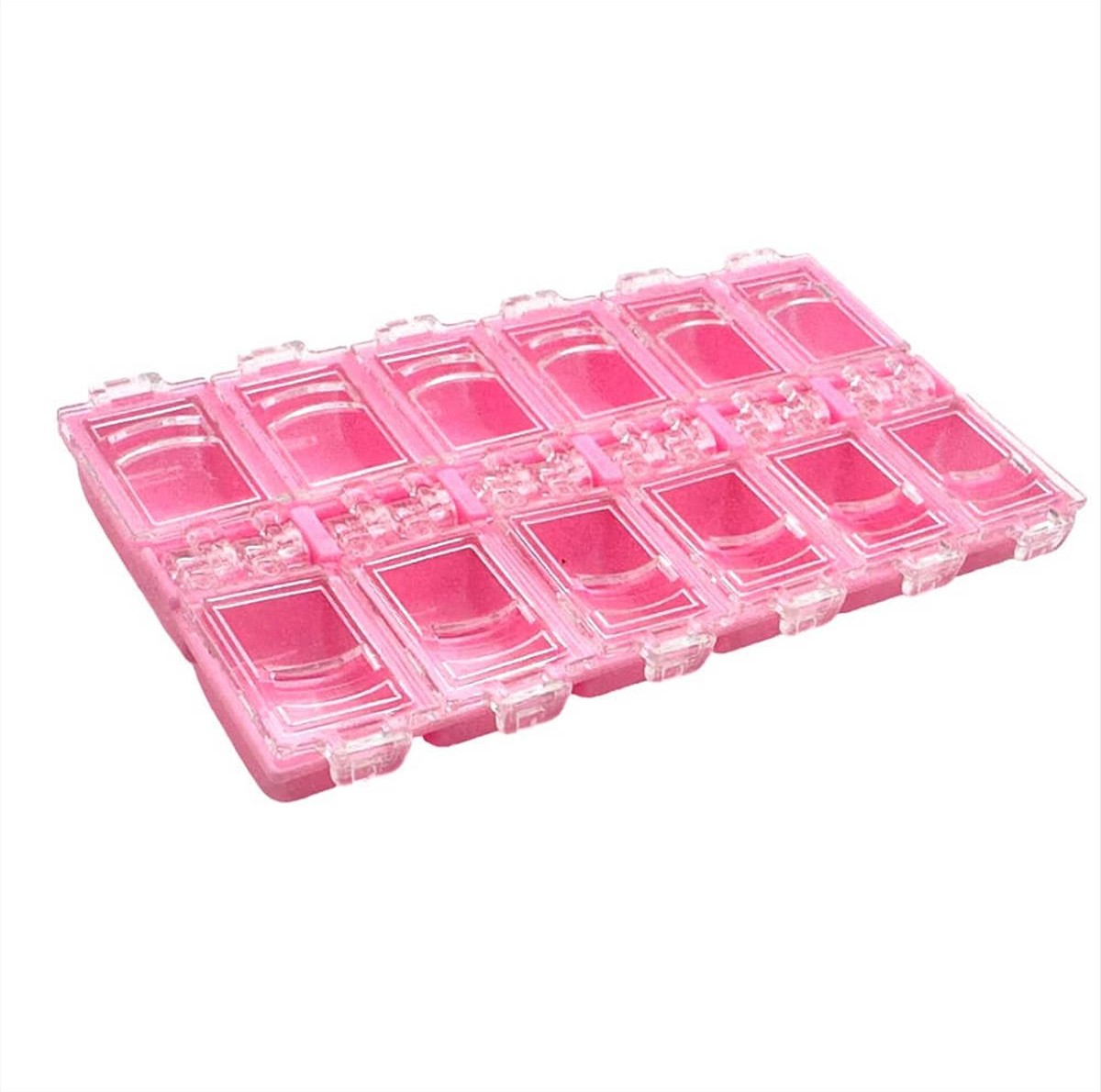 Pink Nail Art Case 12 Places