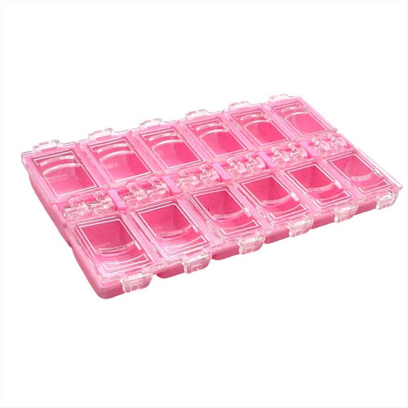 Pink Nail Art Case 12 Places