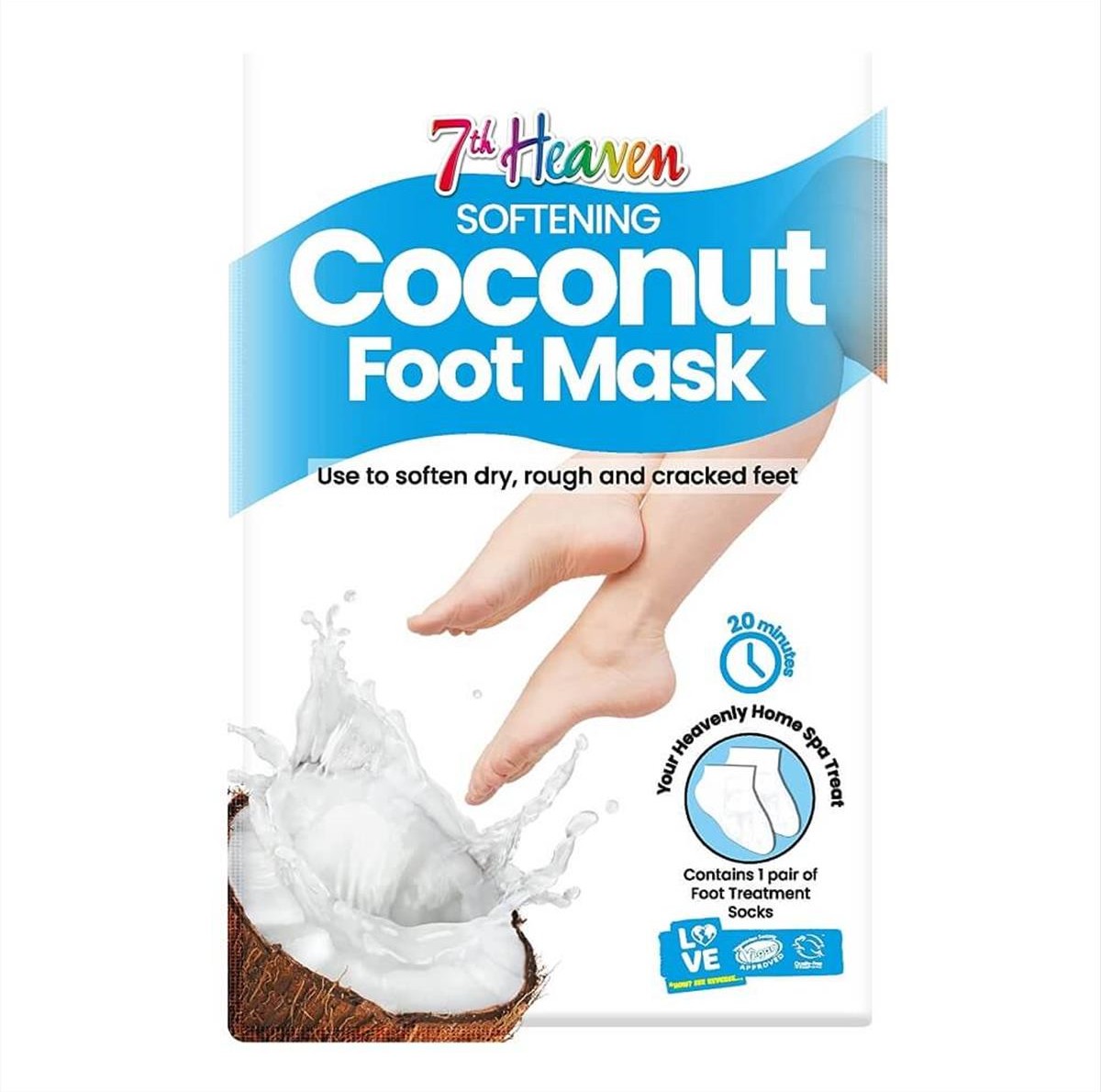 Foot Mask Coconut 7th Heaven 8ml