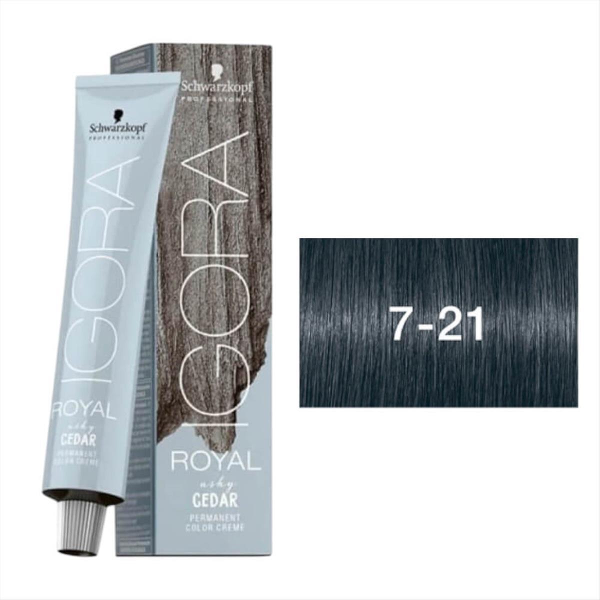 Βαφή Schwarzkopf Igora Royal Ashy Cedar 7-21 Ξανθό Μεσαίο Φυμέ Σαντρέ 60ml Βαφή Schwarzkopf Igora Royal Ashy Cedar 7-21 Ξανθό Μεσαίο Φυμέ Σαντρέ 60ml