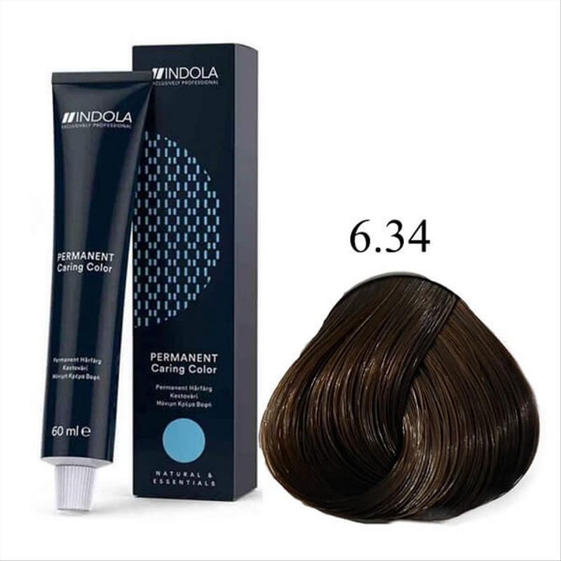 Hair Color Indola Νο6.34 60 ml