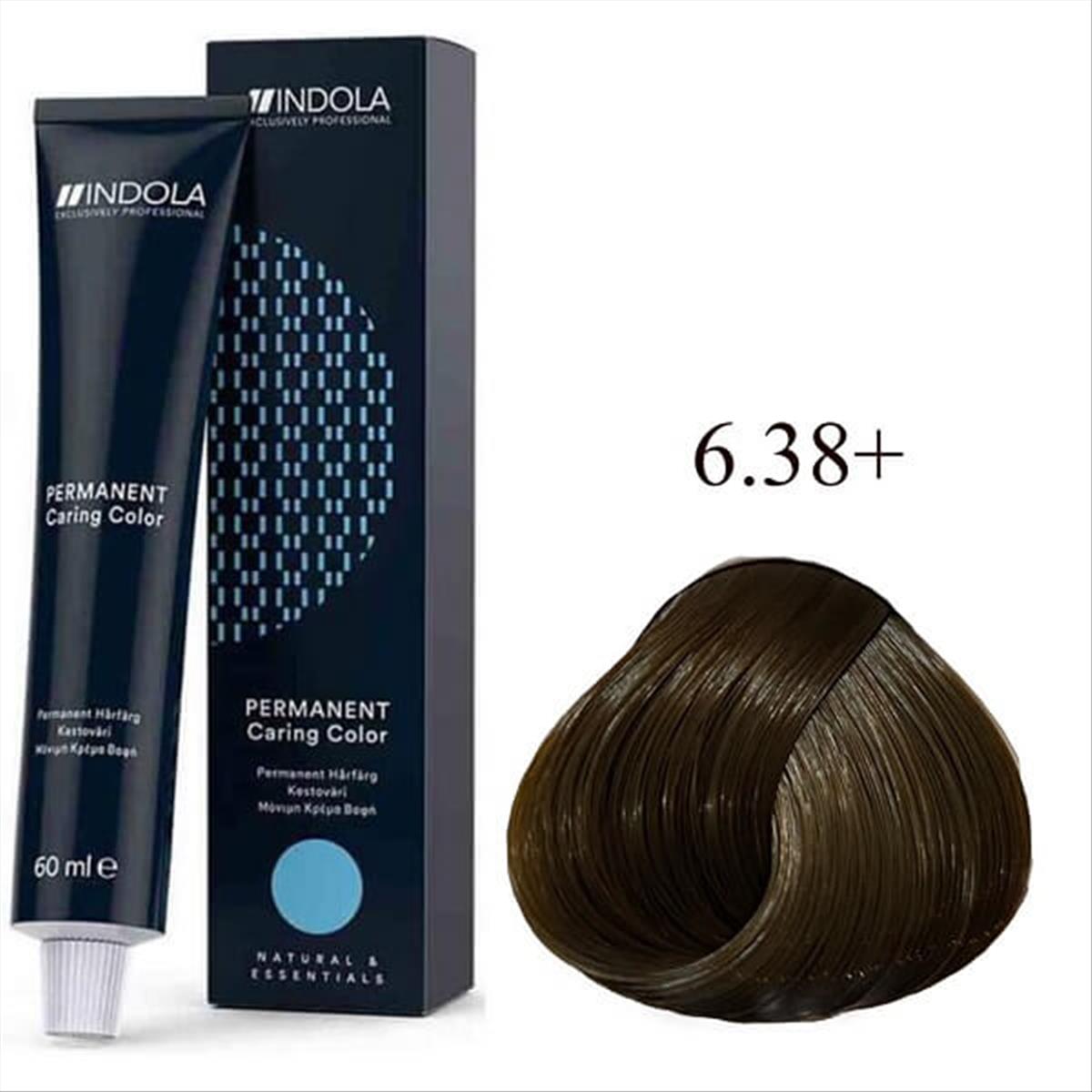 Hair  Color Indola Νο6.38+ 60 ml