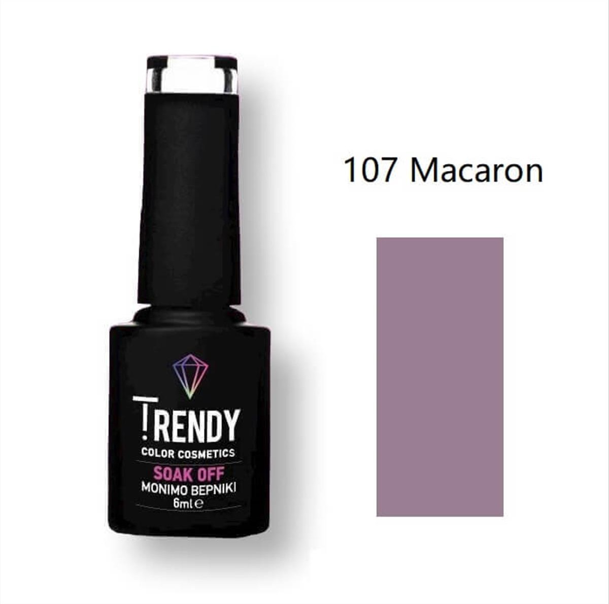 Trendy Soak Off No107 Macaron 6ml