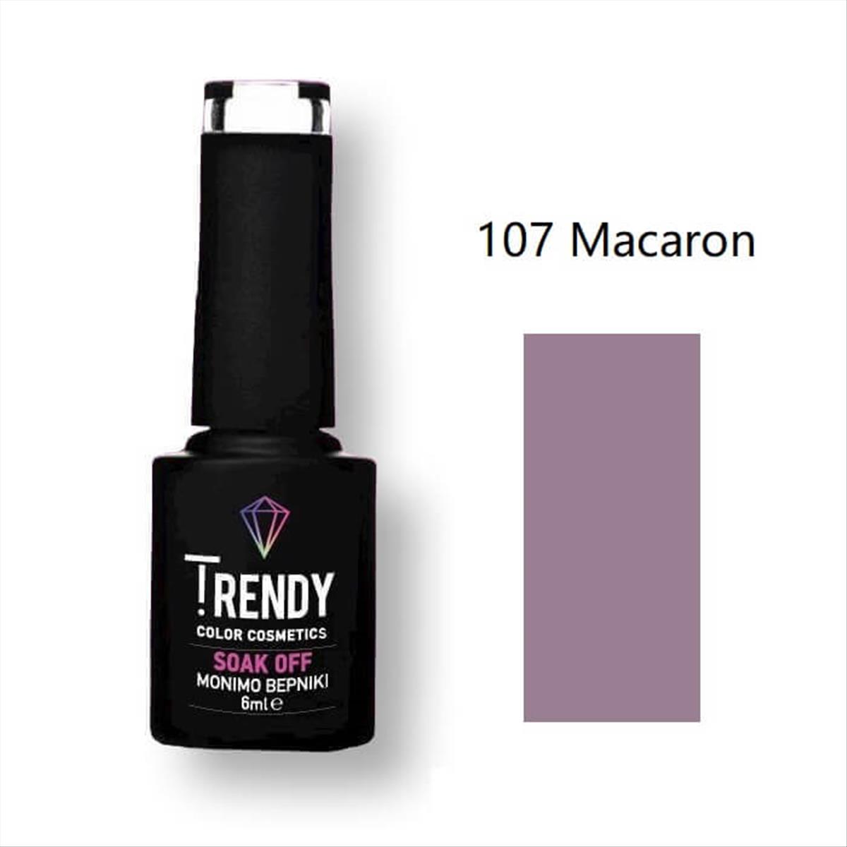 Trendy Soak Off No107 Macaron 6ml