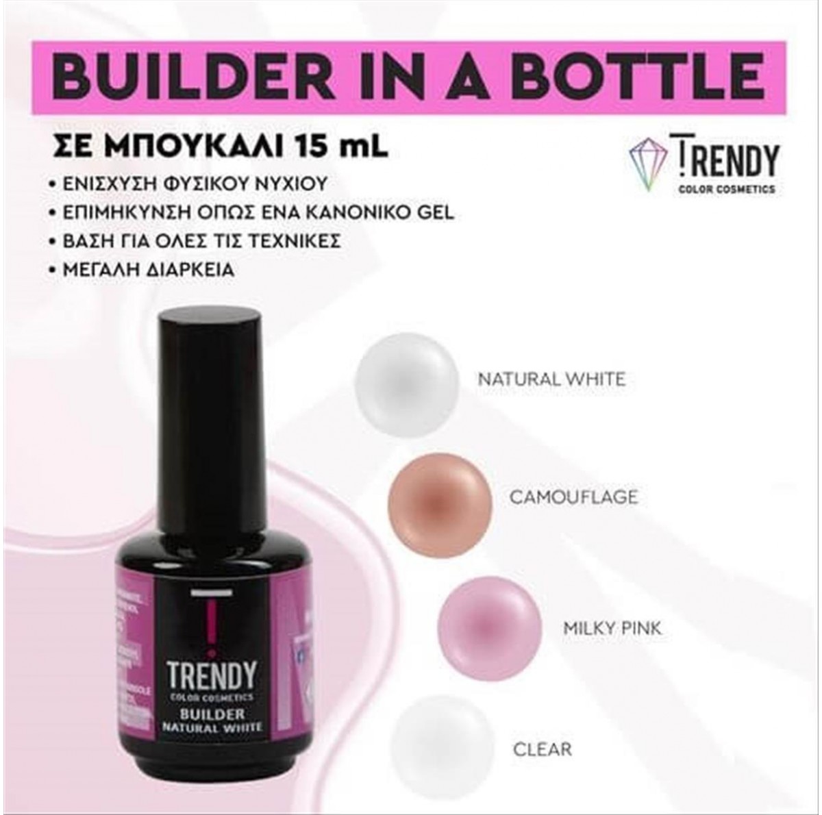 Trendy Builder Clear 15ml