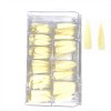 Nail Tips Natural Stilletto Long Half Cover NTS-48 500pcs